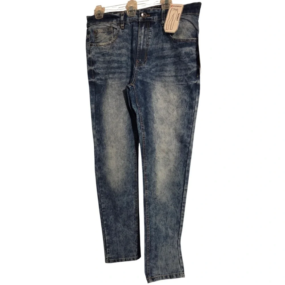 Southpole Active‎ Flex Jeans Mens 34 X 32  Blue Denim  Skinny